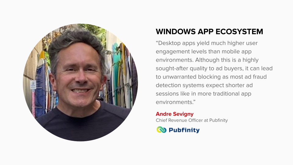 Andre Sevigny Pubfinity Windows App Ecosystem