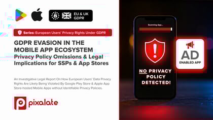GDPR Evasion in the Mobile App Ecosystem Report landing page cover