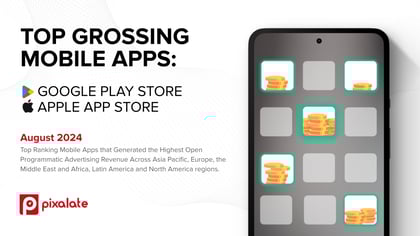 August 2024 Top Grossing Mobile Apps - email and blog cover