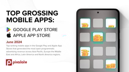 June 2024 Top Grossing Mobile Apps - email and blog cover