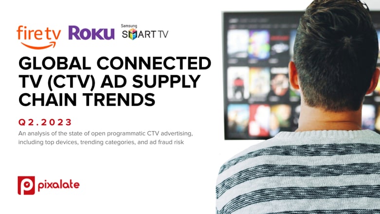 Pixalate - Q2 2023 CTV Ad Supply Chain Trends Report Cover