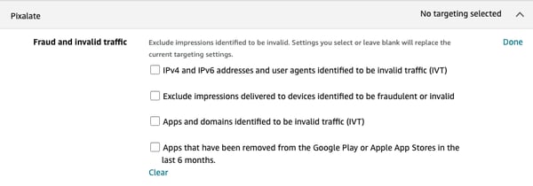 Pixalate Ad Fraud Filters Amazon DSP