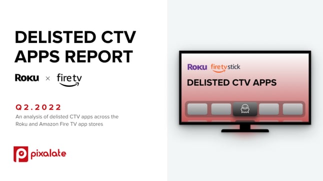 Q2 2022 Delisted CTV Apps Report Cover - Pixalate