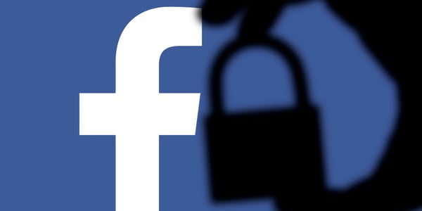 Facebook logo locked