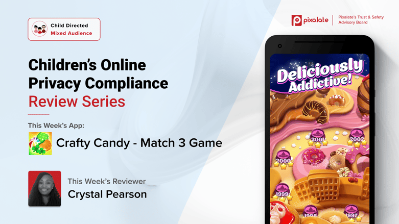 COPPA Manual Review Series Crafty Candy - Match 3 Game