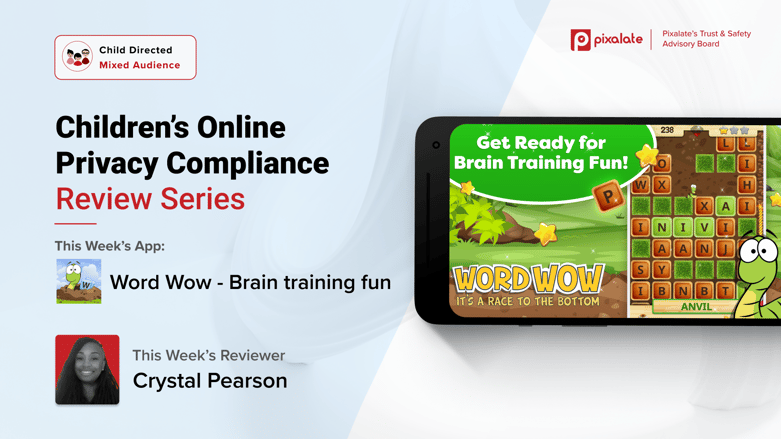 COPPA Manual Review Series Word Wow - Brain training fun