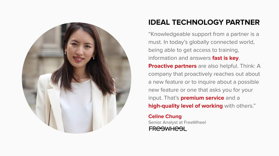 Celine Chung Freewheel ideal tech partner