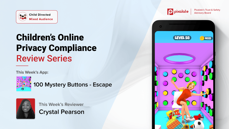 Children’s Online Privacy Compliance Review Series_100 Mystery Buttons - Escape