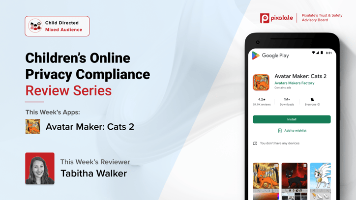 Children’s Online Privacy Compliance Review Series_Avatar Maker_ Cats 2