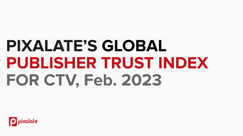 Global Publisher Trust Index (CTV) Apps February 2023
