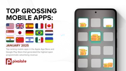 January 2025 Top Grossing Mobile Apps - email cover