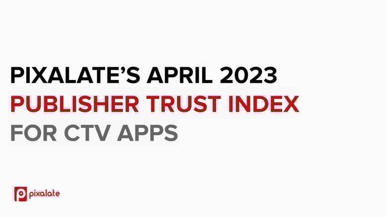 Pixalate April 2023 CTV Publisher Trust Index