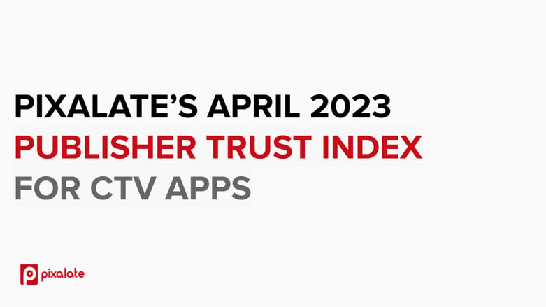 Pixalate April 2023 CTV Publisher Trust Index