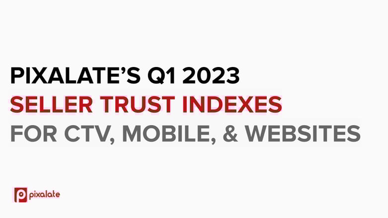Q1 2023 Seller Trust Indexes FOR CTV, mobile, and websites