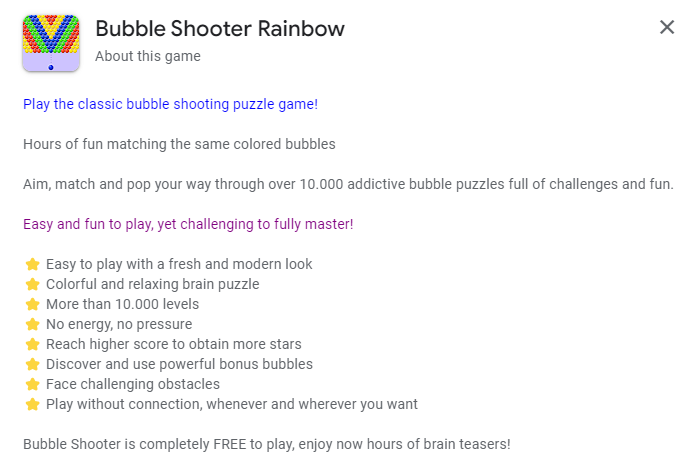 Bubble Shooter Rainbow – Apps no Google Play