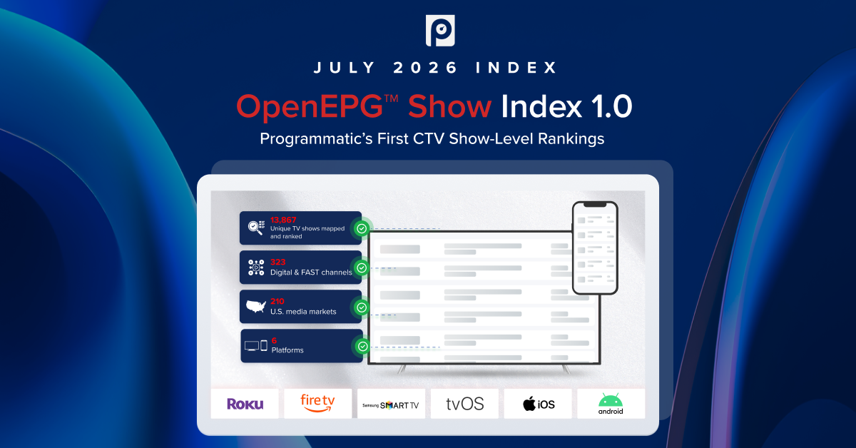Pixalate’s July 2026 OpenEPG™ Index ranks 532,100+ streaming TV shows. ‘Bloomberg Surveillance’ tops CTV; Weather Channel’s ‘America’s Morning Headquarters’ leads mobile
