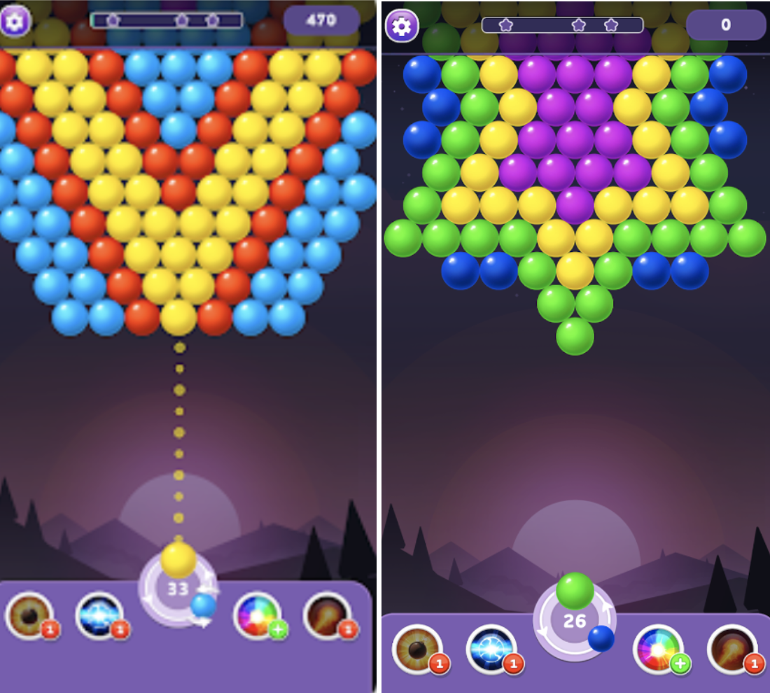 Bubble Shooter Rainbow level 71 - 75 in 2023