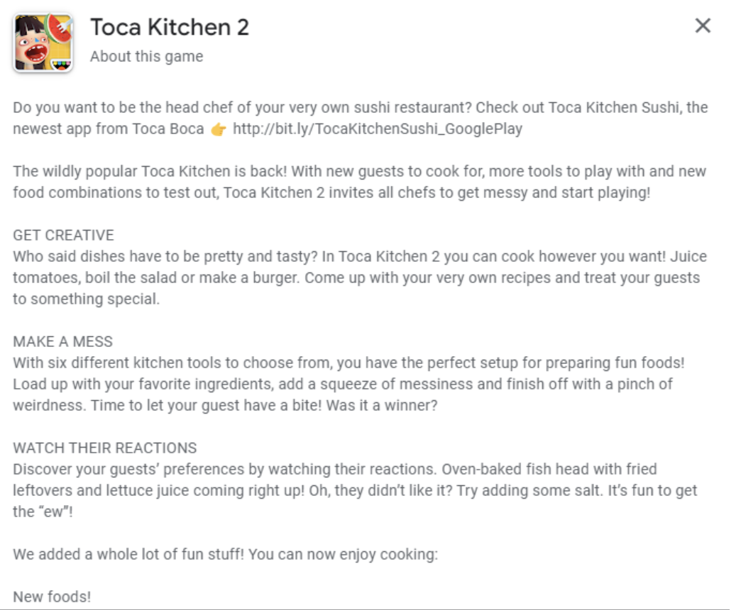 Toca Kitchen – Apps no Google Play